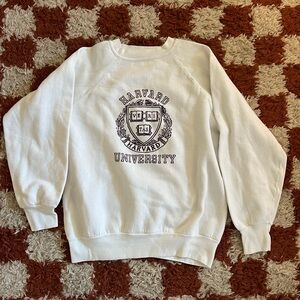 Vintage Harvard University Raglan Crewneck Sweatshirt Size XS
